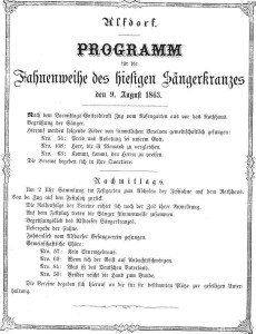 Programm Fahnenweihe